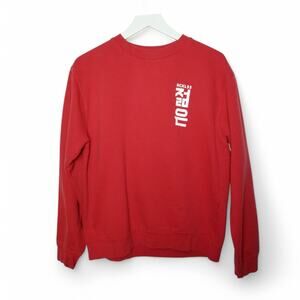 Y&R YOUNG & RECKLESS Sweatshirt Crew Neck Cherry Red - Medium